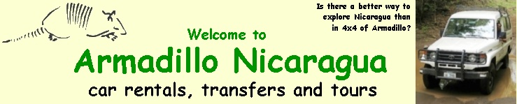 Armadillo Nicaragua - car rental, transfers, tours